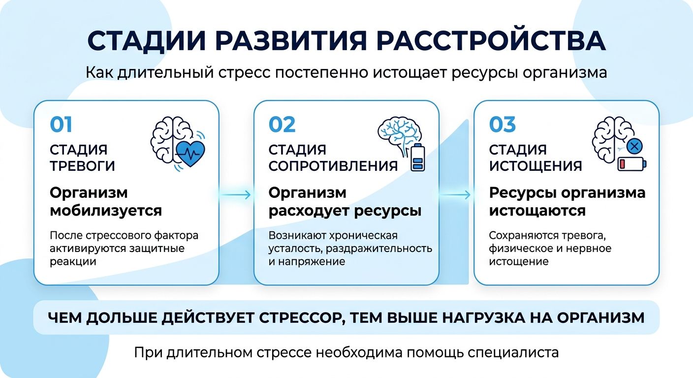 Лечение стресса в Канаше инфографика